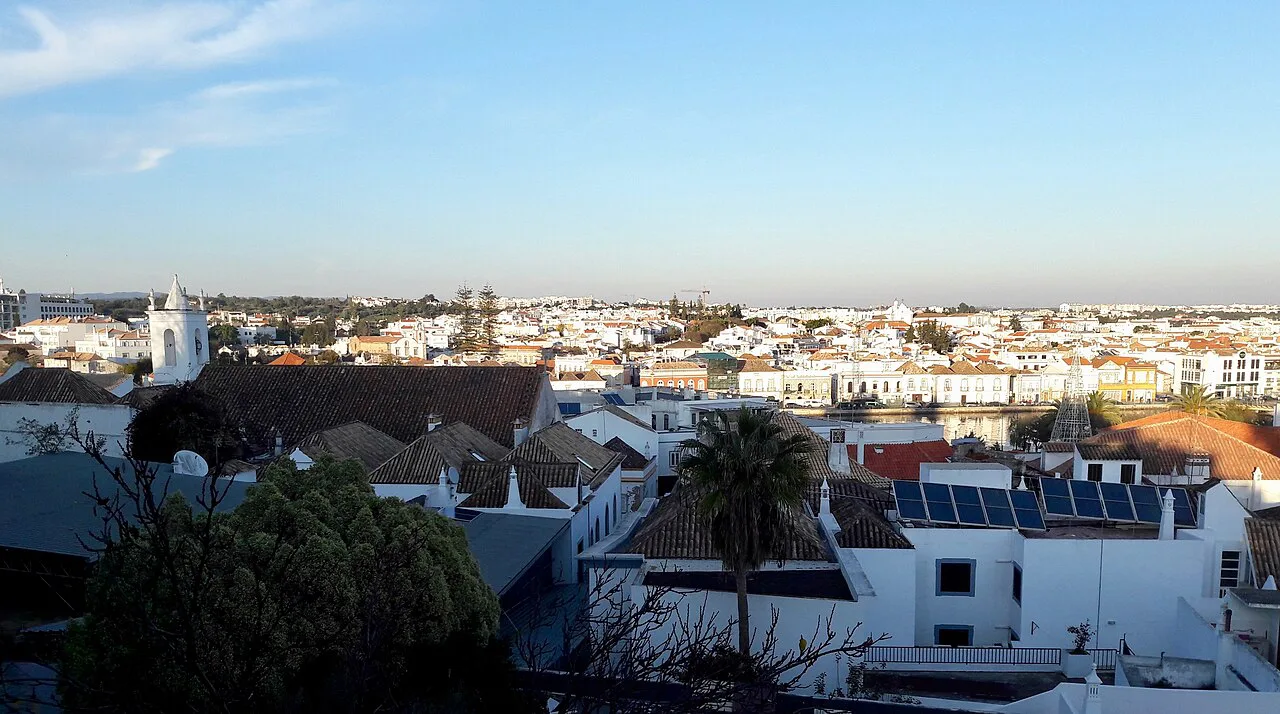 A view over the rooftops of Tavira from the castle.