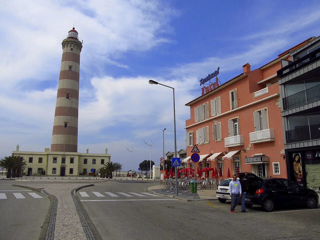 The Aveiro Lighthouse at Gafanha da Nazaré.