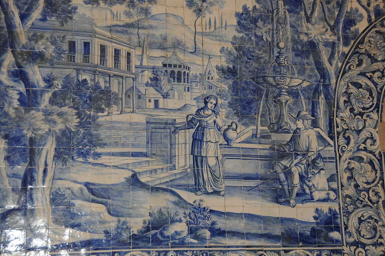 Eighteenth-century azulejo panels in the Church of São Paulo in Braga.