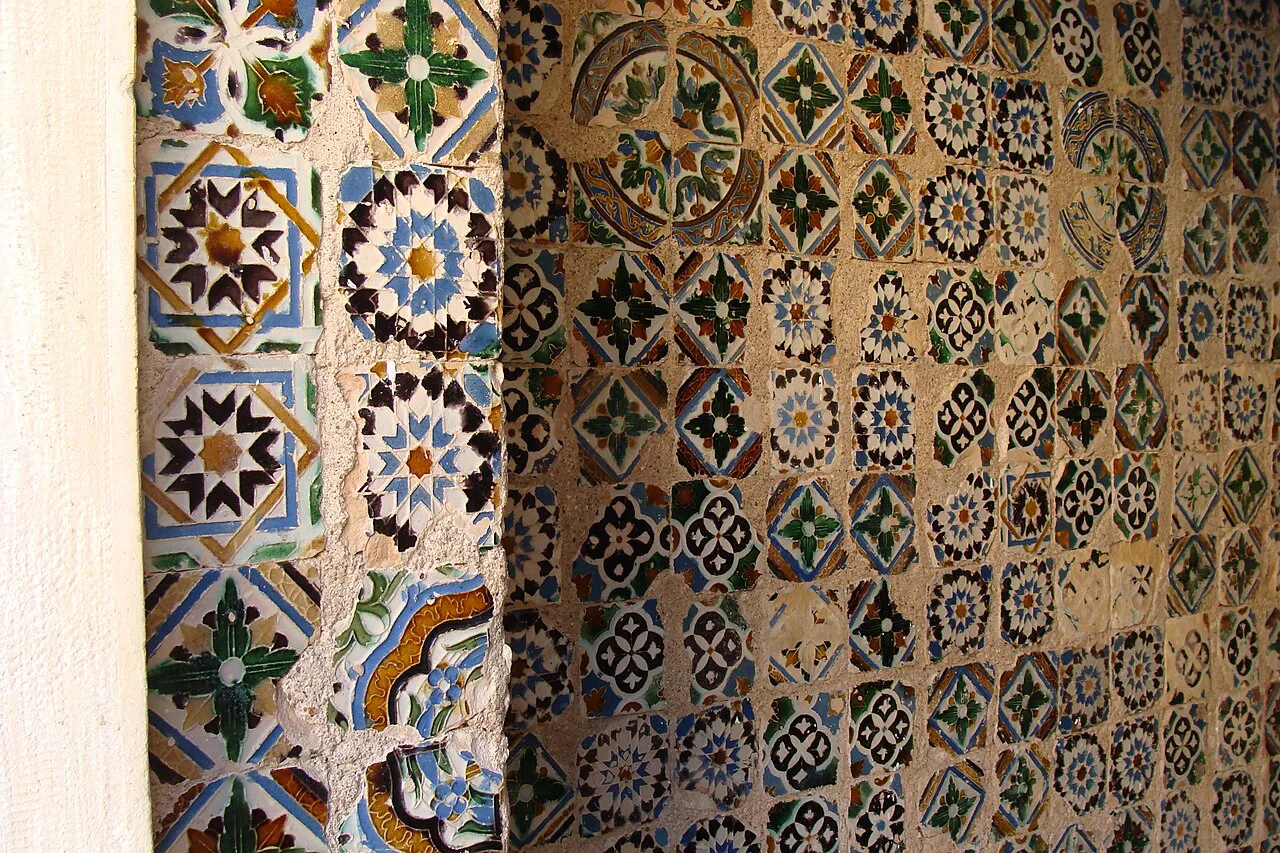 Patterned azulejos at the Museu Nacional Machado de Castro in Coimbra.