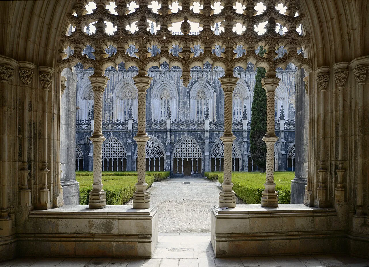 The Cloister of D. João I at Batalha Monastery.
