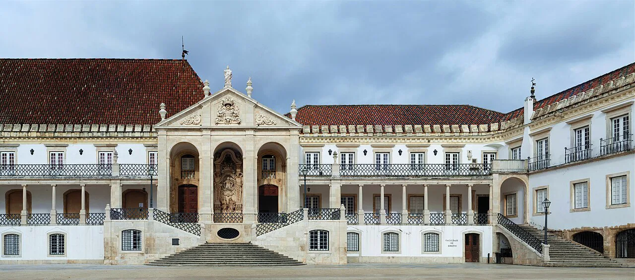 The courtyard of the University of Coimbra.