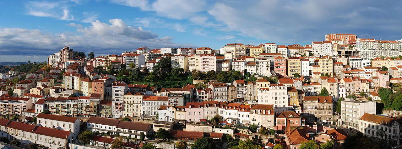 A view over the city of Coimbra from near the university.