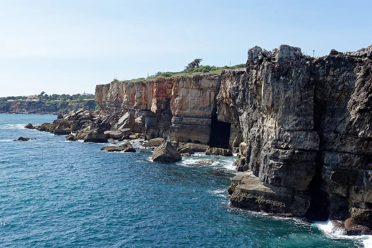 The Boca do Inferno rock formation on the coast at Cascais.