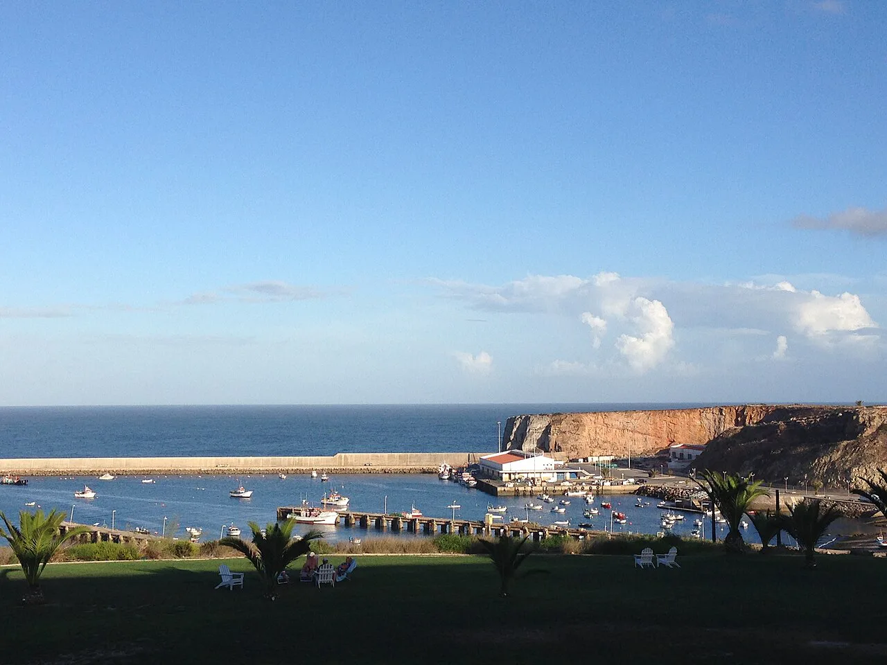 The fishing port of Baleeira in Sagres.