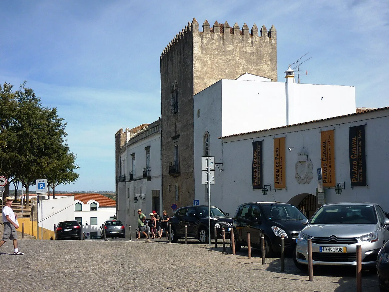 The tower of the Palace of the Dukes of Cadaval in Évora.