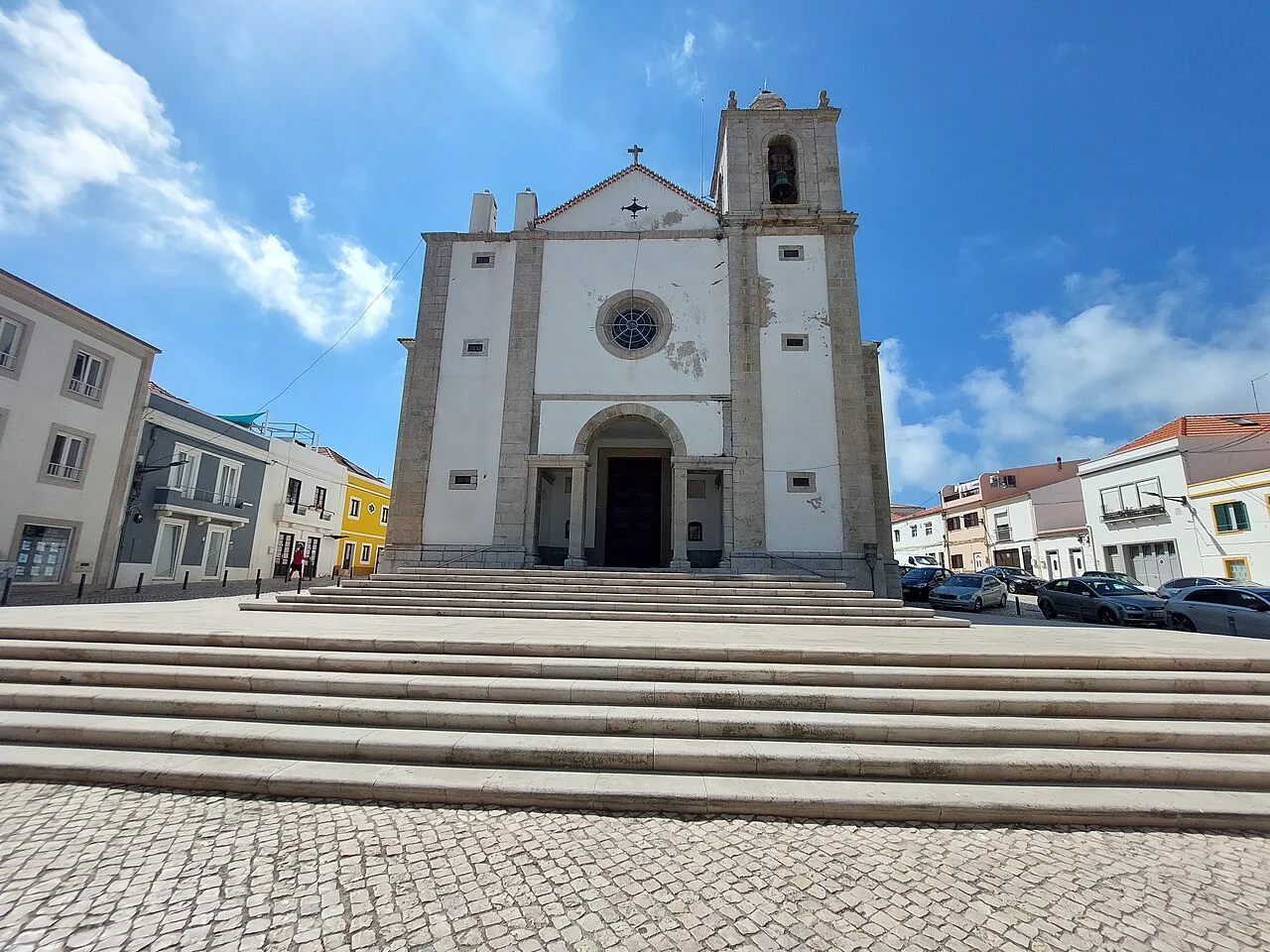 The front of the Igreja de São Pedro in Peniche.