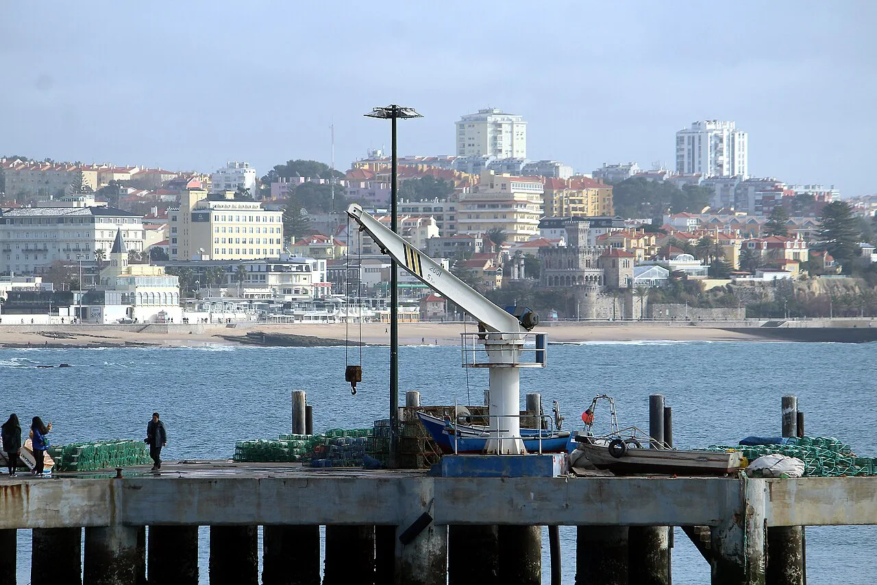 View across the water from Cascais towards Estoril.