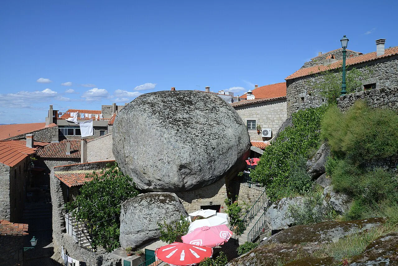 A granite house built among boulders in the village of Monsanto.