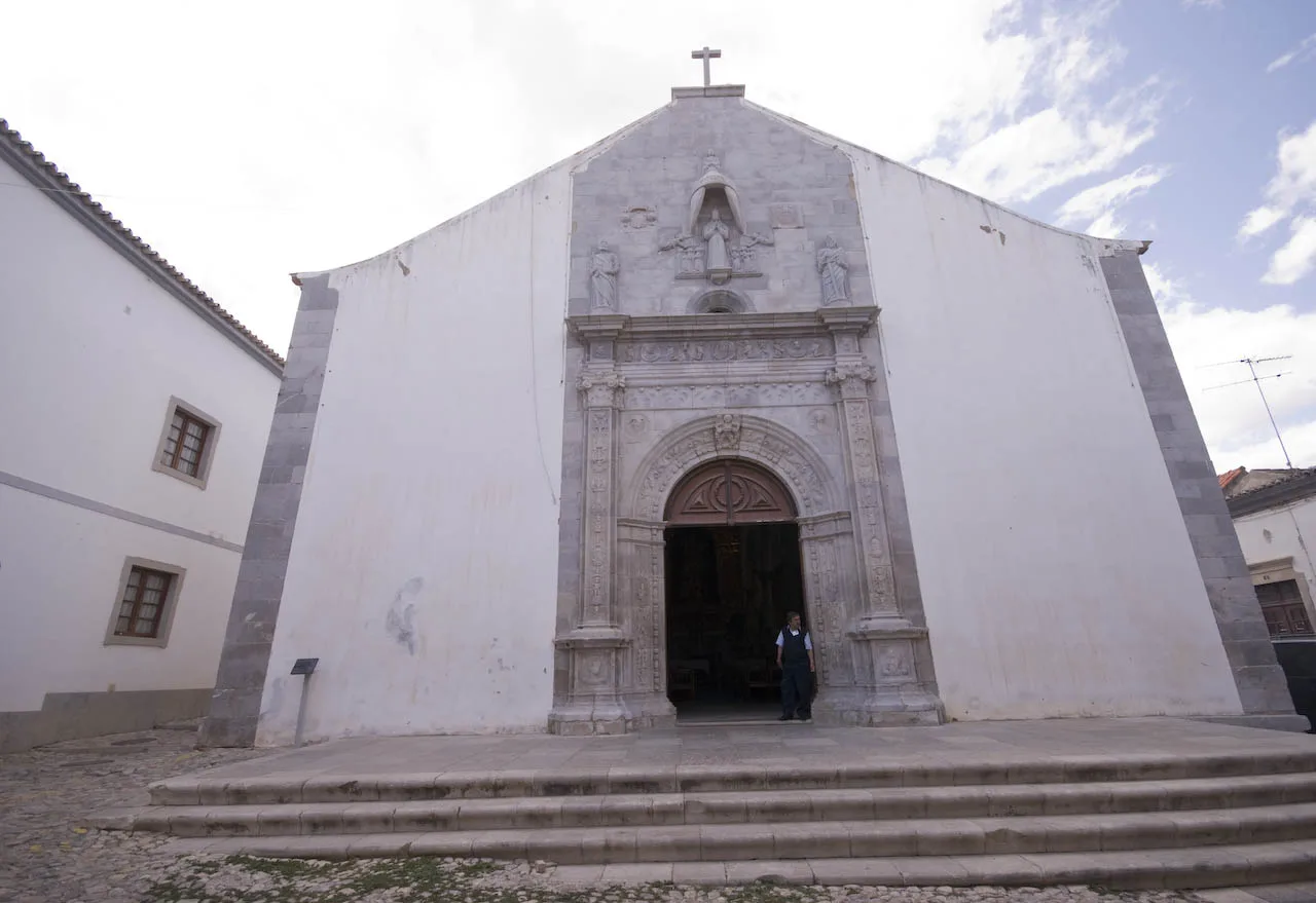 The Renaissance portal of the Igreja da Misericórdia in Tavira.