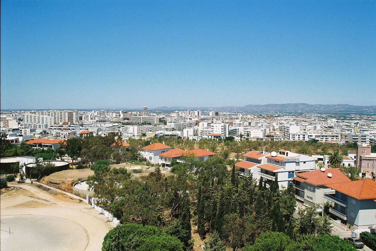 View over Faro from the Miradouro de Santo António.
