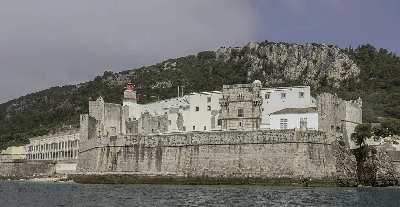 The Fort of Santiago do Outão on the shore near Setúbal.