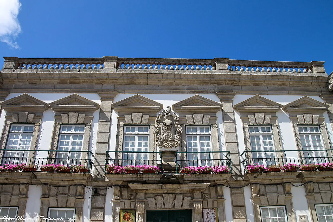 The façade of the Museu de Artes Decorativas in Viana do Castelo.