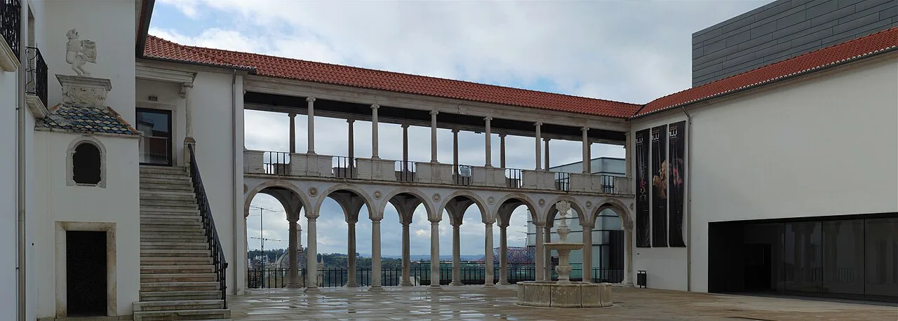 The arcaded courtyard of the Museu Nacional de Machado de Castro in Coimbra.