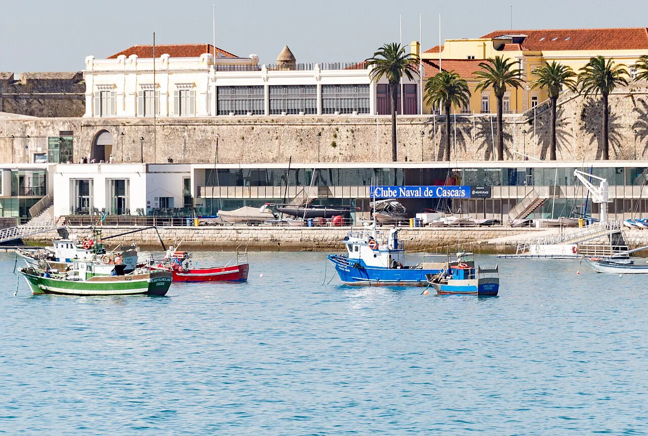The Cascais Citadel Palace seen from the harbour.