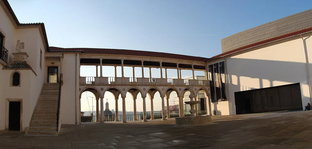 The arcaded courtyard of the Museu Nacional Machado de Castro in Coimbra.