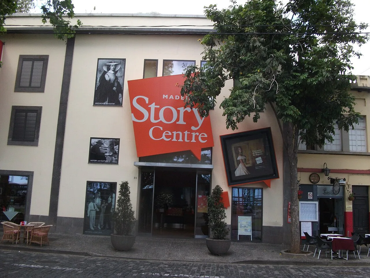 The front of the Madeira Story Centre in Funchal.