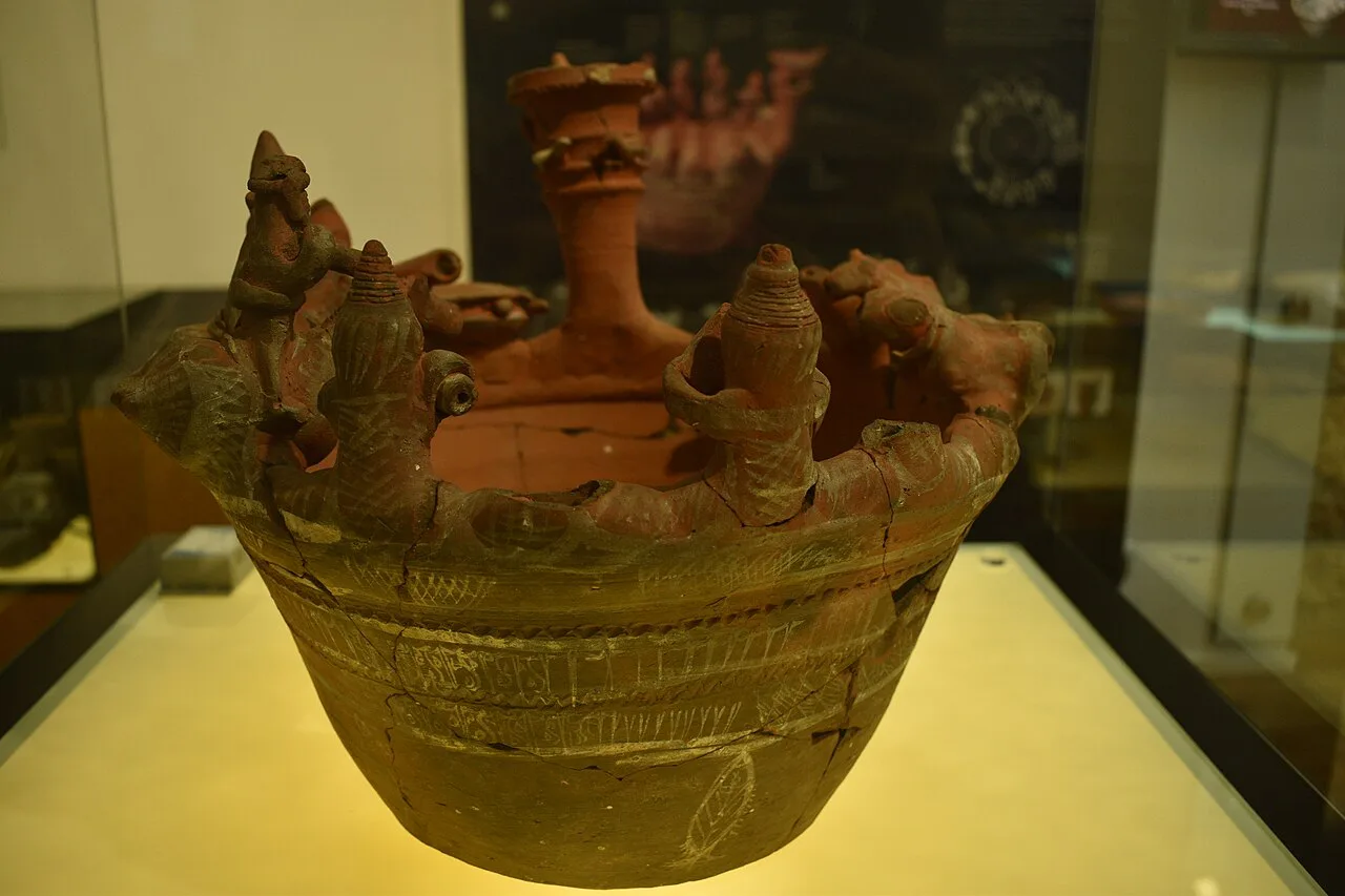 The Tavira Vase, an Islamic vessel from the 11th or 12th century, on display in Tavira.