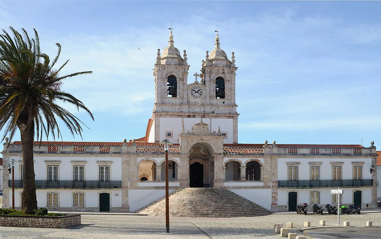 The Church of Our Lady of Nazaré on its square in Nazaré.