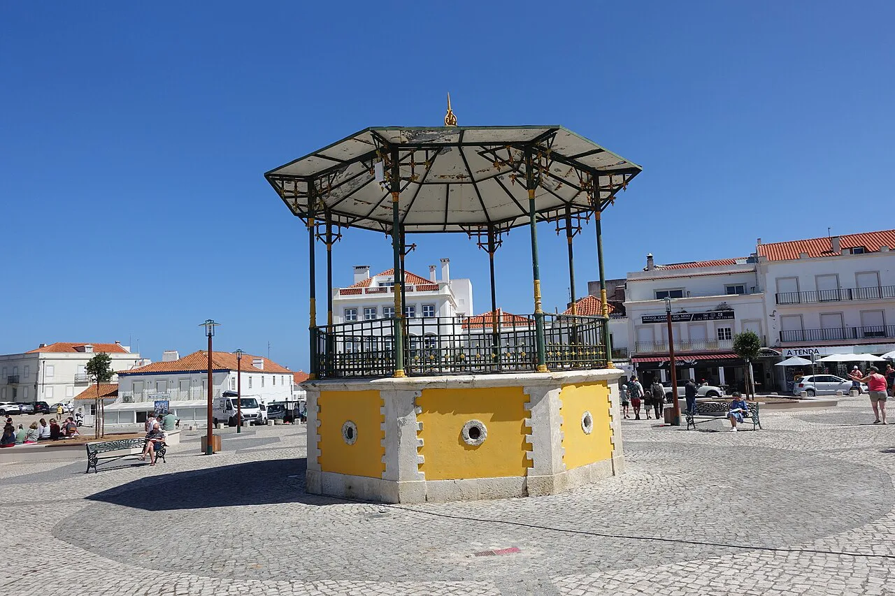 The bandstand in the Sítio district of Nazaré.
