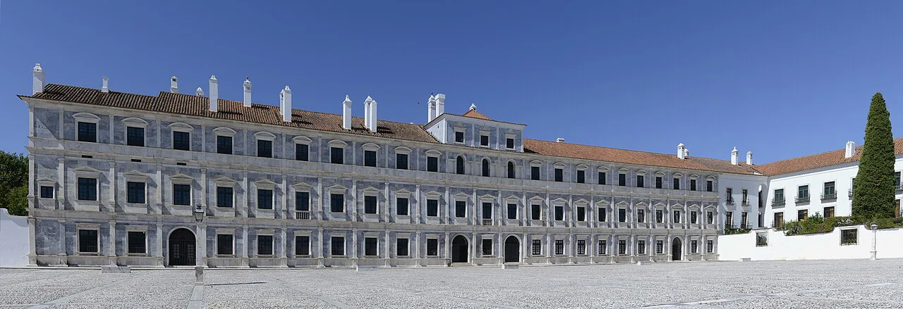 A panorama of the Ducal Palace of Vila Viçosa.