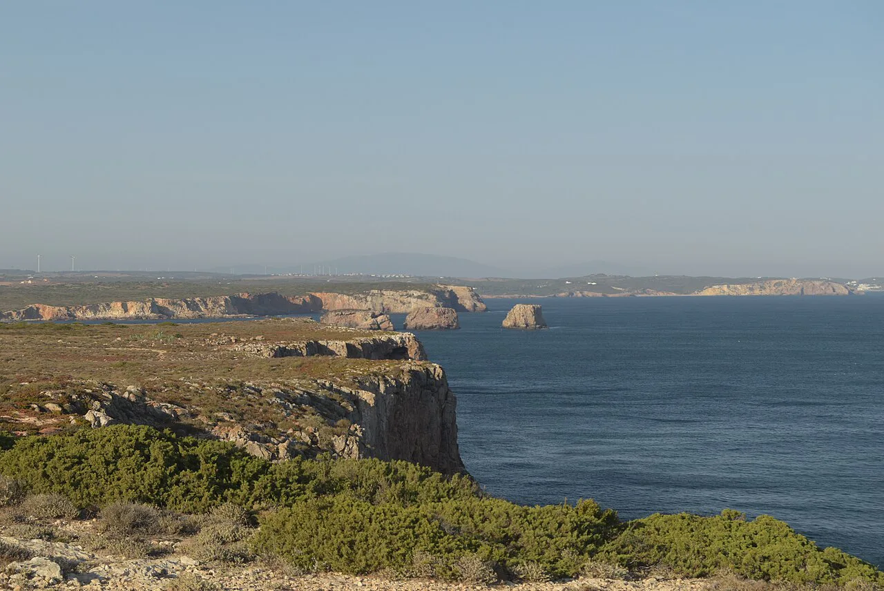 Cliffs and coastline at Ponta da Atalaia near Sagres.