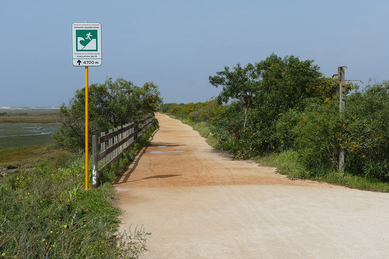 The Ludo Trail through the Ria Formosa near Faro airport.