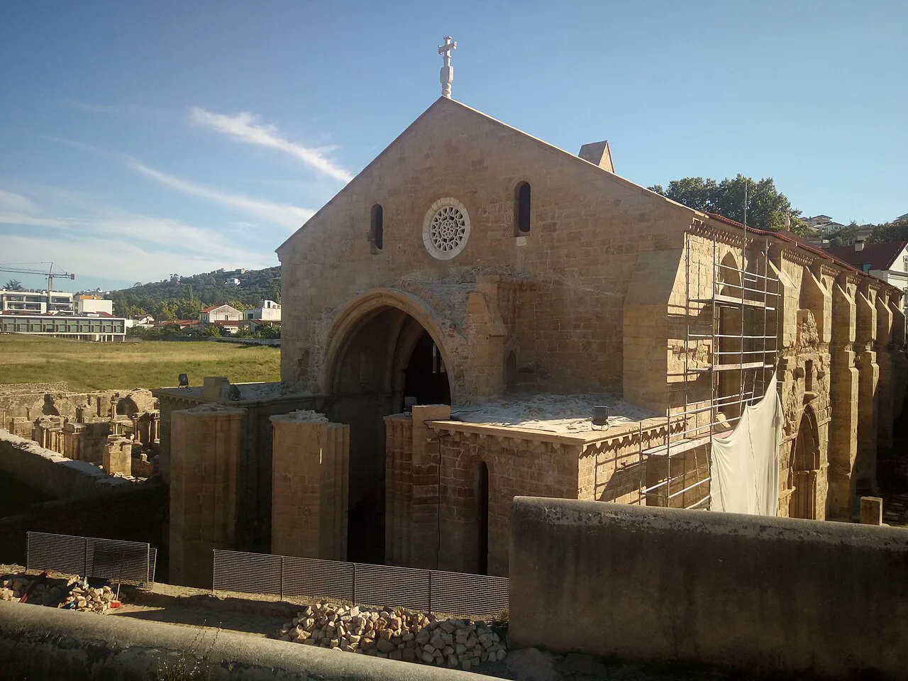 The Gothic church of the Monastery of Santa Clara-a-Velha in Coimbra.