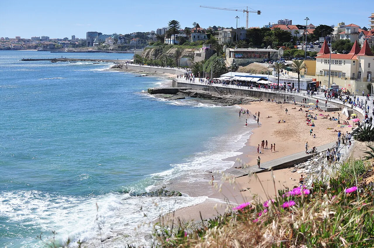 A beach on the Estoril coast.