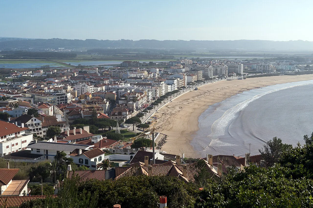 The town and shell-shaped bay of São Martinho do Porto.