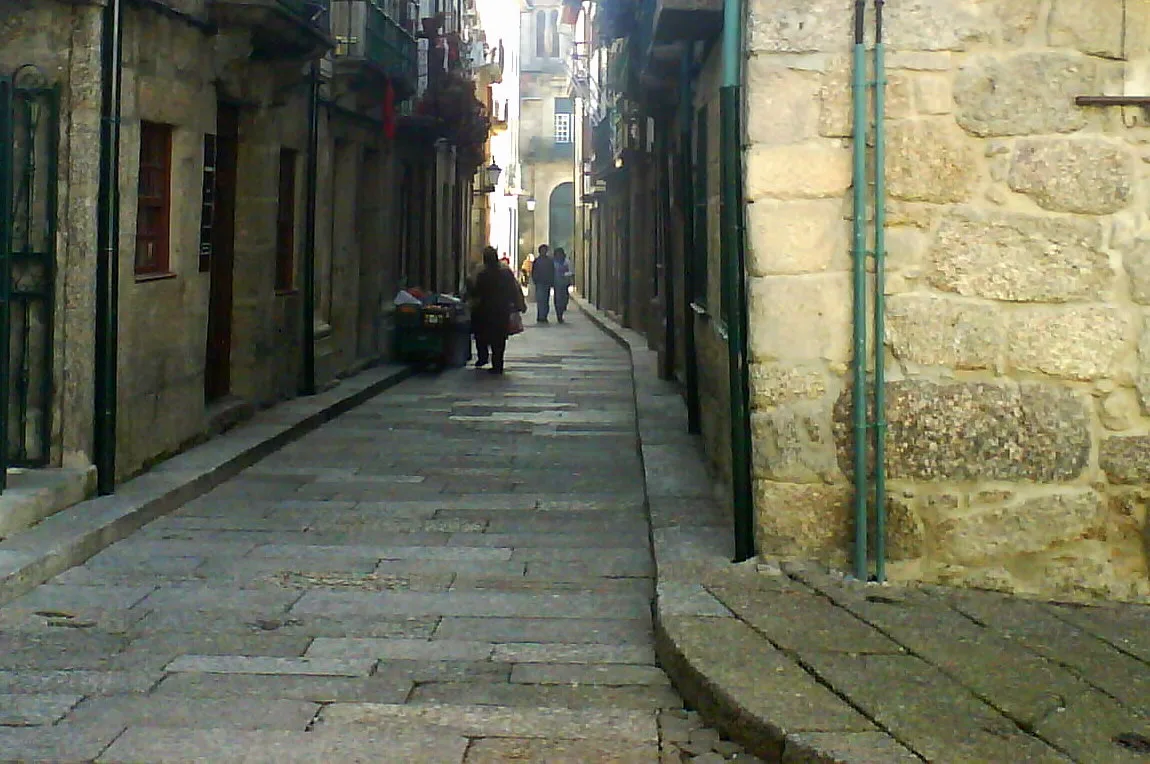Rua de Santa Maria in the old centre of Guimarães.