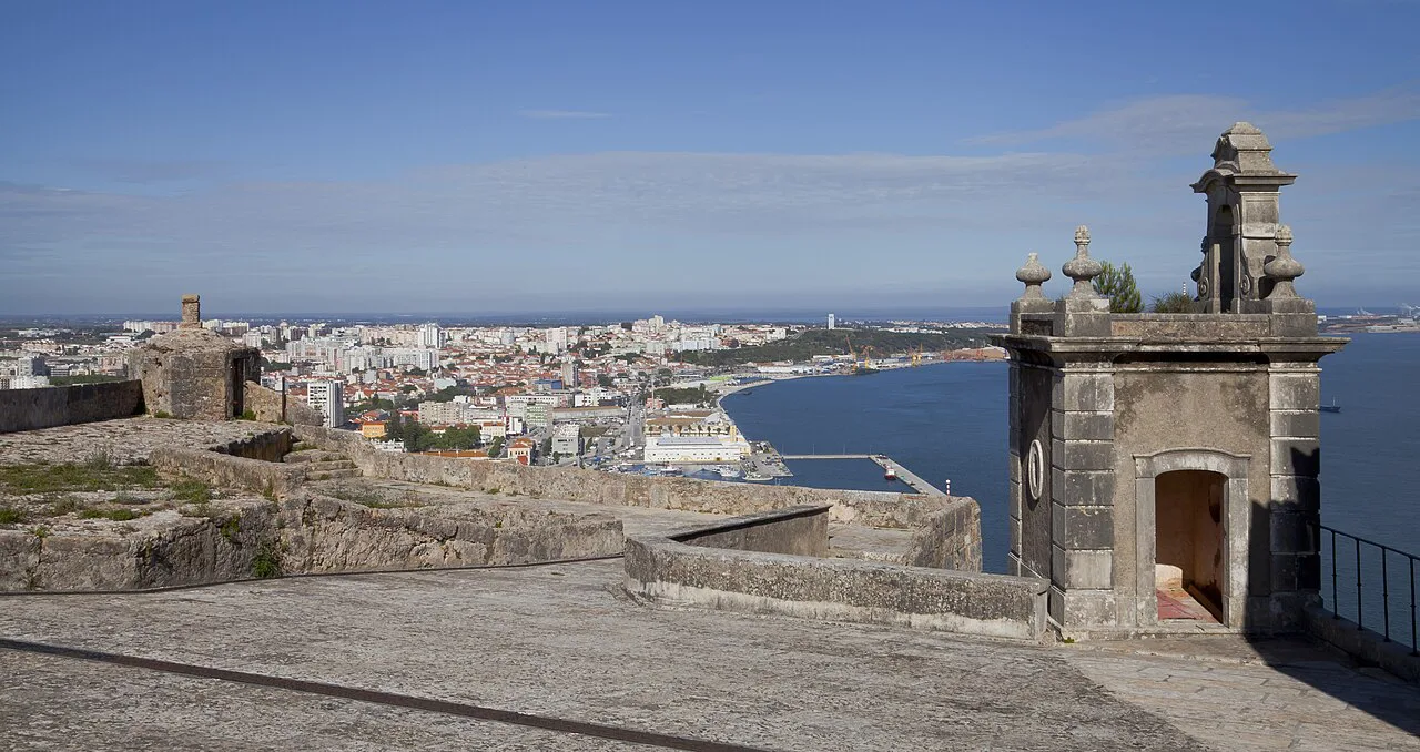 The city of Setúbal seen from the Fort of São Filipe.