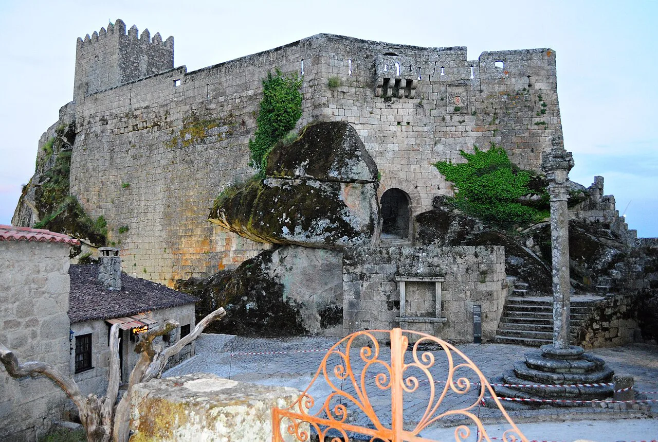 The medieval walls of Sortelha Castle.