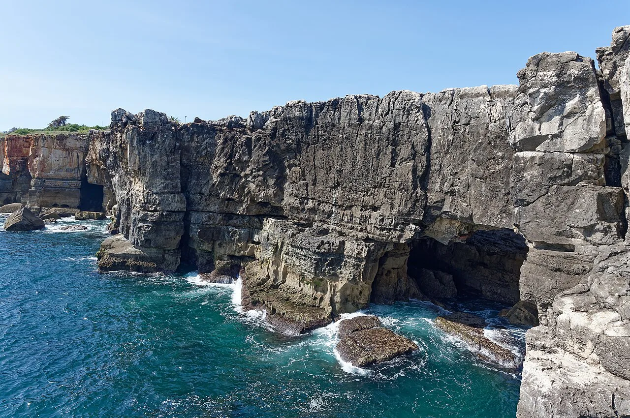 The Boca do Inferno rock formation on the coast at Cascais.