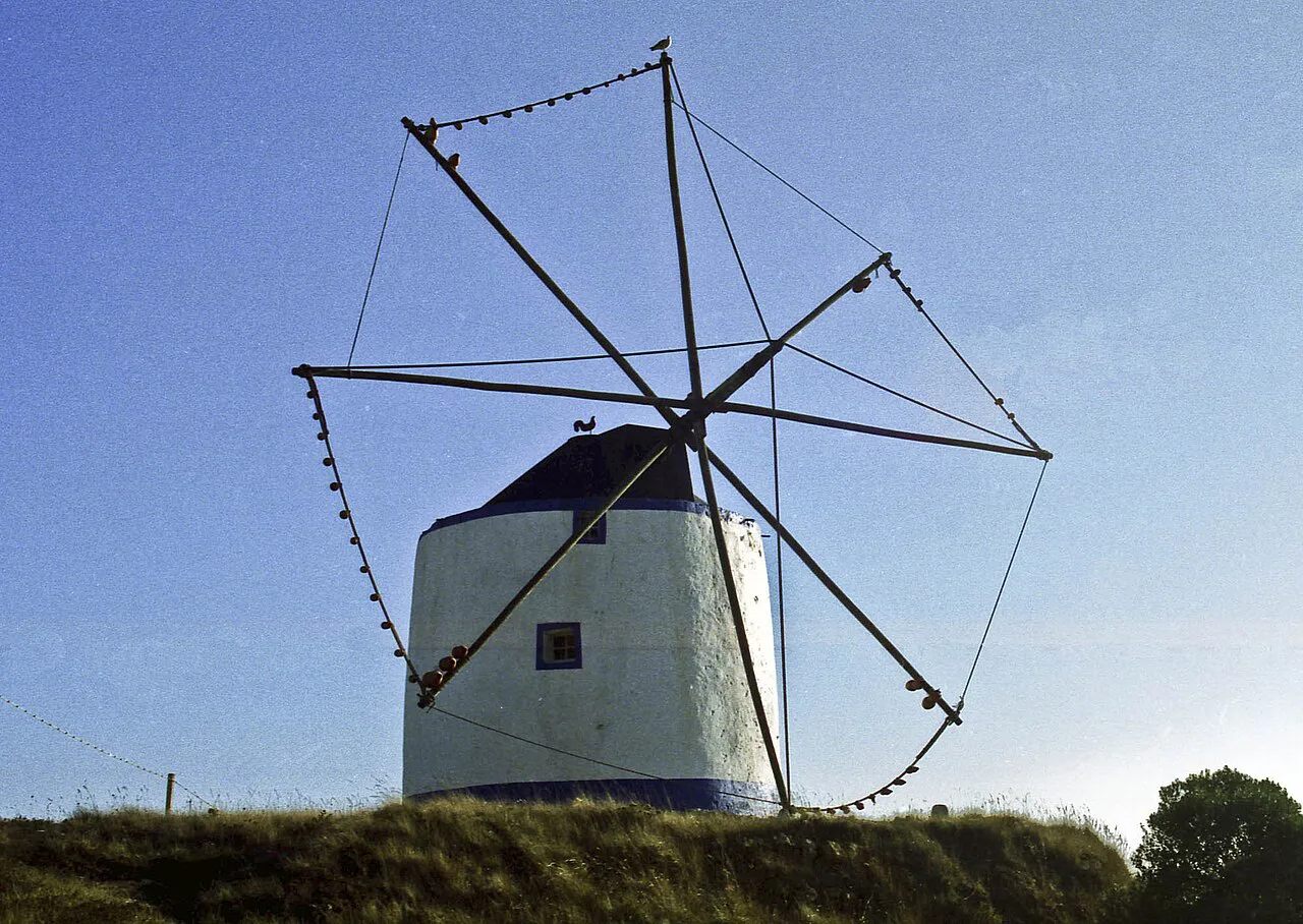 A traditional windmill in Ericeira.