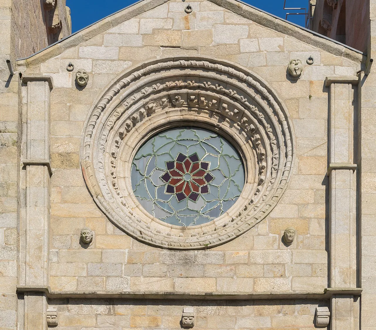 The rose window of Viana do Castelo Cathedral.