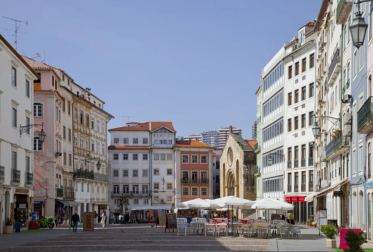 Praça do Comércio in the lower town of Coimbra.