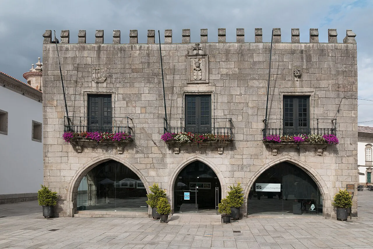 The former town hall, the Paços Municipais, in the historic centre of Viana do Castelo.