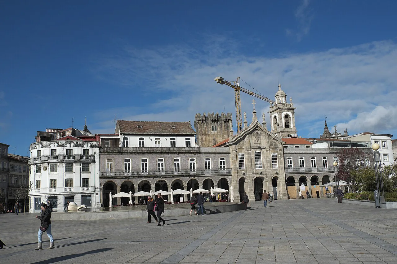 Praça da República in the centre of Braga.