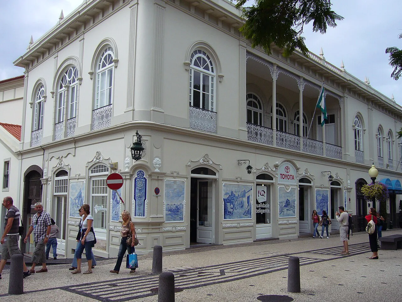 A house in Funchal decorated with azulejo panels.